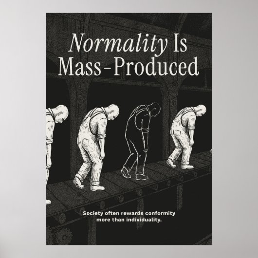 Normalität wird massenproduziert poster (Vorne)