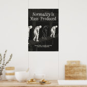 Normalität wird massenproduziert poster (Küche)