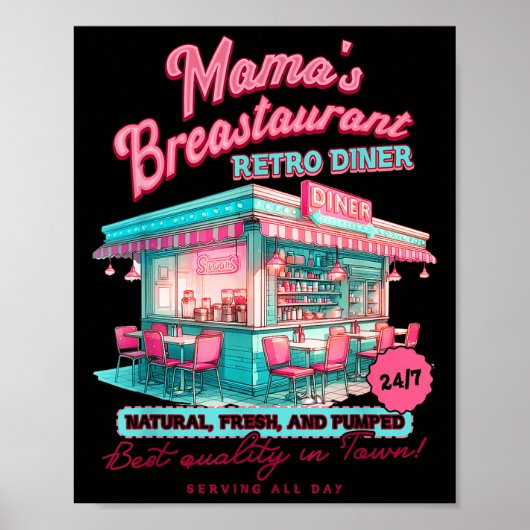 Normalize Breastfeeding Mom Breastfeed Mama's Brea Poster (Vorne)