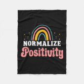 Normalize Sitivity Rainbow Funny Saying Motivation Fleecedecke (Vorderseite)