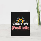 Normalize Sitivity Rainbow Funny Saying Motivation Karte (Vorderseite)