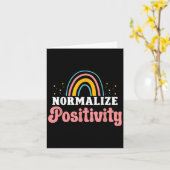 Normalize Sitivity Rainbow Funny Saying Motivation Karte (Gelbe Blume)
