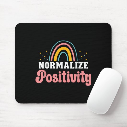 Normalize Sitivity Rainbow Funny Saying Motivation Mousepad (Mit Mouse)
