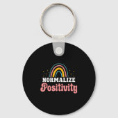 Normalize Sitivity Rainbow Funny Saying Motivation Schlüsselanhänger (Vorderseite)
