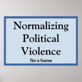 Normalizing Political Violence Poster (Vorne)