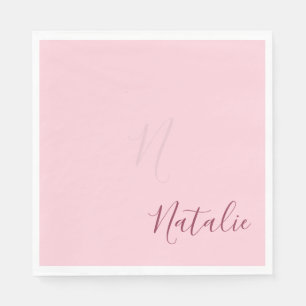 Normallack des Pastellrosas - personalisiertes Serviette