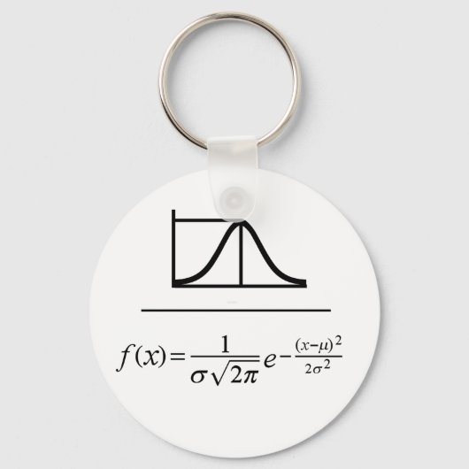 Normalverteilung Schlüsselanhänger (Vorderseite)
