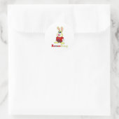 Norman Bunny Rundumaufkleber Runder Aufkleber (Tasche)