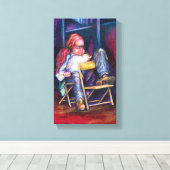 Norman darf in seinem Schlaf Gezeichnet werden Leinwanddruck (Insitu (Holzboden))