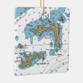 Norman Island BVI Chart Keramikornament (Rechts)
