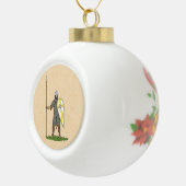 Norman Knight Circa 1066 Keramik Kugel-Ornament (Rechts)