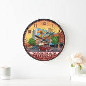 Norman Oklahoma Große Wanduhr (Zuhause)
