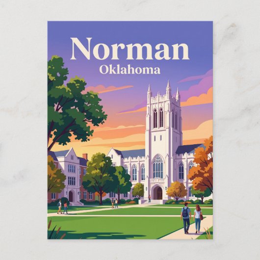 Norman, Oklahoma Postkarte (Vorderseite)