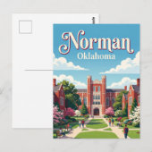 Norman Oklahoma Postkarte (Vorne/Hinten)