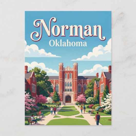 Norman Oklahoma Postkarte (Vorderseite)