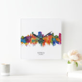 Norman Oklahoma Skyline Quadratische Wanduhr (Zuhause)