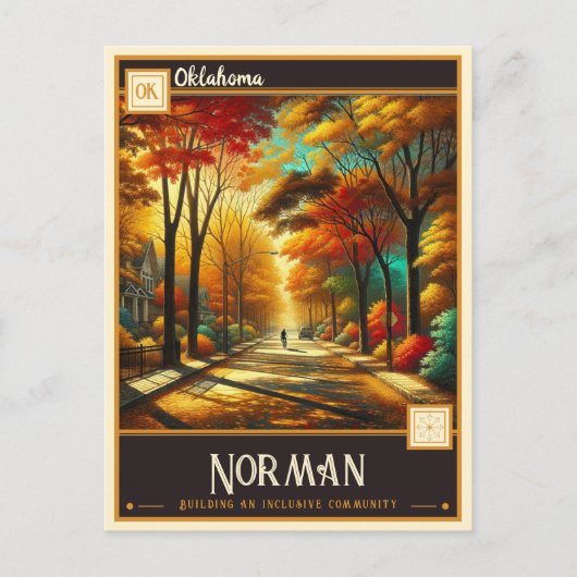 Norman, Oklahoma | VINTAG Postkarte (Vorderseite)