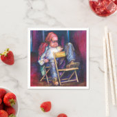 Norman Perfers Zeichne in Seinem Schlaf Serviette (Beispiel)