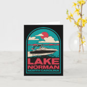 Norman Retro Boating Nc Karte (Gelbe Blume)