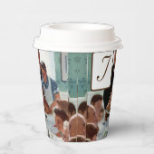 Norman Rockwell Mit Monogramm Erntedank Pappbecher (Rechts)