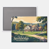 Norman Rockwell Museum USA Magnet (Vorderseite/Rückseite)
