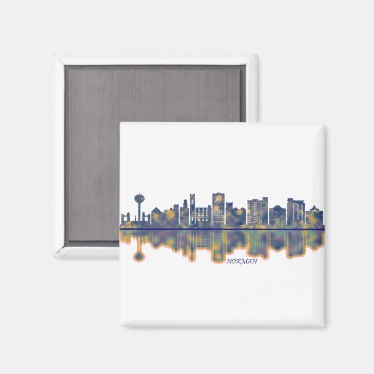 Norman Skyline Magnet (Vorderseite/Rückseite)