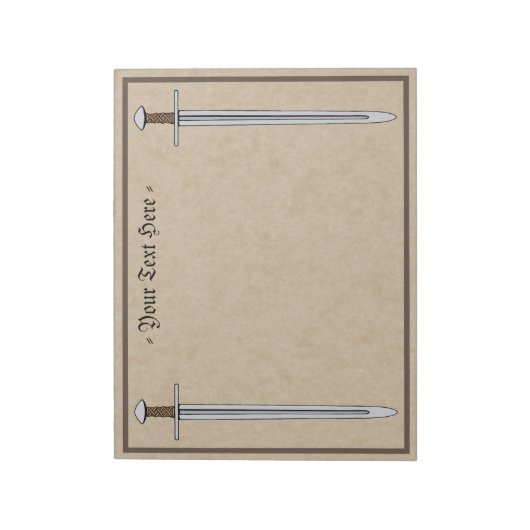 Norman Sword Notizblock (Rotiert)