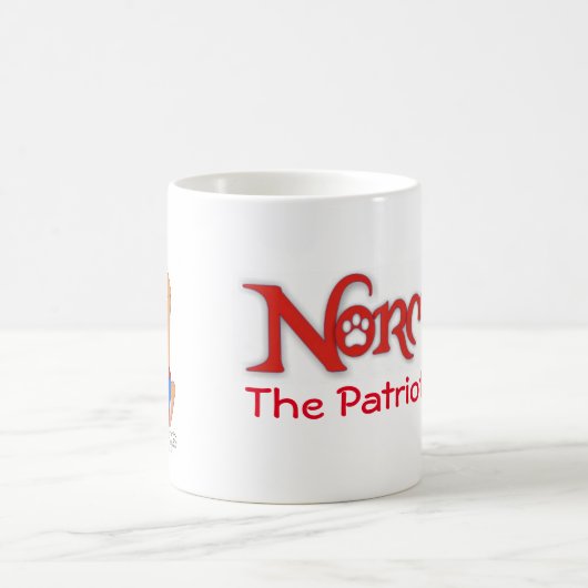 Norman the Patriotic Pup Kaffeetasse (Mittel)