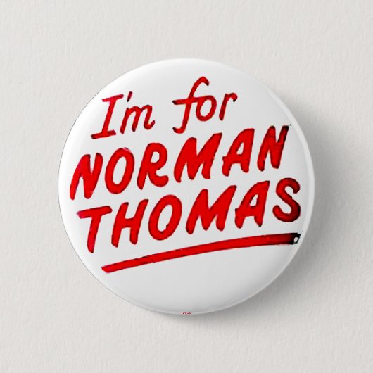 Norman Thomas - Button (Vorderseite)
