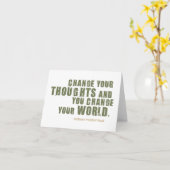 Norman Vincent Peale Quote Karte (Gelbe Blume)