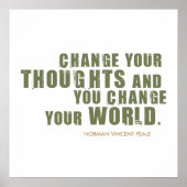 Norman Vincent Peale Quote Poster (Vorne)