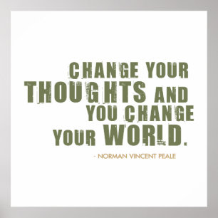 Norman Vincent Peale Quote Poster
