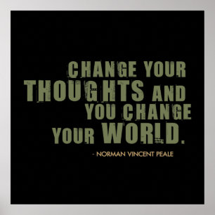 Norman Vincent Peale Quote Poster