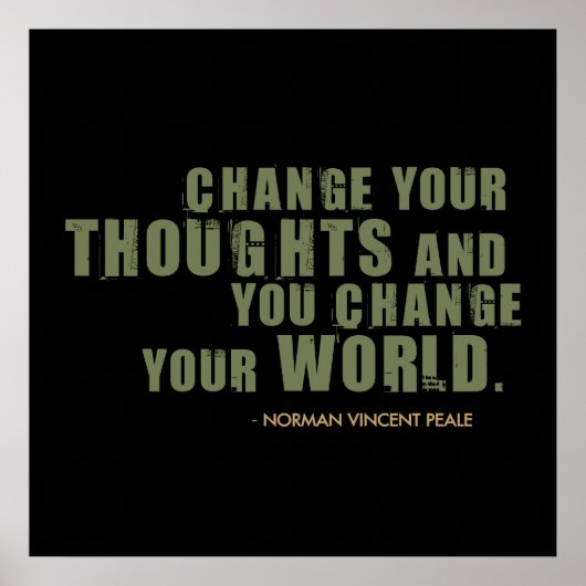 Norman Vincent Peale Quote Poster (Vorne)