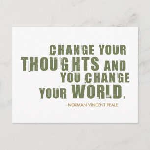 Norman Vincent Peale Quote Postkarte