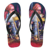 Norman zeichne lieber in seinem Schlaf Badesandalen (Fußbett)