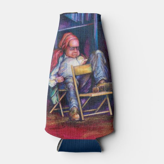 Norman zeichne lieber in seinem Schlaf Flaschenkühler (Vorderseite)