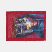 Norman zeichne lieber in seinem Schlaf Fleecedecke (Vorderseite (Horizontal))