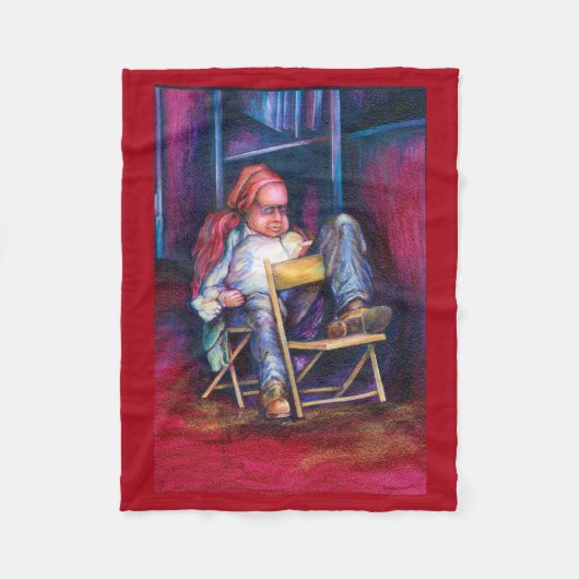 Norman zeichne lieber in seinem Schlaf Fleecedecke (Vorderseite)