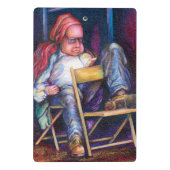 Norman zeichne lieber in seinem Schlaf Mini Klemmbrett (Rückseite)