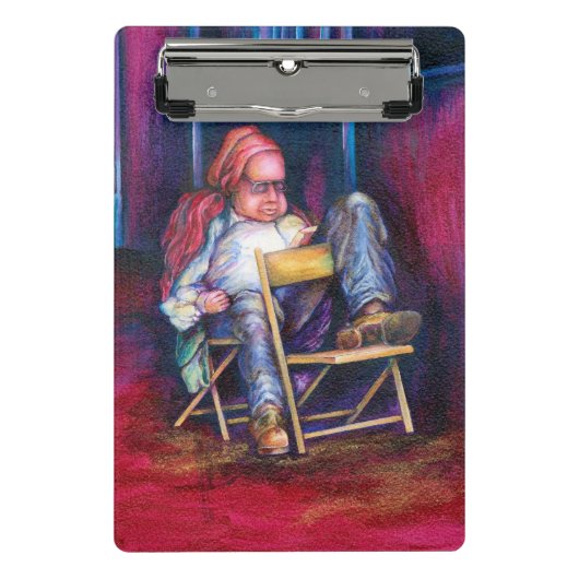 Norman zeichne lieber in seinem Schlaf Mini Klemmbrett (Vorderseite)