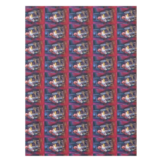 Norman zeichne lieber in seinem Schlaf Tischdecke (Vorderseite)