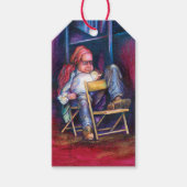 Norman zeichnet lieber im Schlaf Geschenkanhänger (Vorderseite)