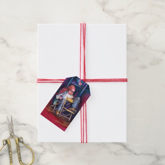 Norman zeichnet lieber im Schlaf Geschenkanhänger (Mit Garn)