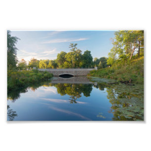 Normandale Lake Park and Bridge Fotodruck