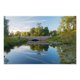 Normandale Lake Park und Brücke Fotodruck