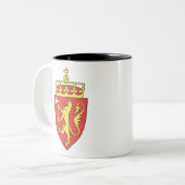 Normandeemblem Zweifarbige Tasse (Vorderseite Links)