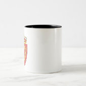 Normandeemblem Zweifarbige Tasse (Mittel)