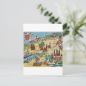 Normandie alte Karte (Stehend Vorderseite)