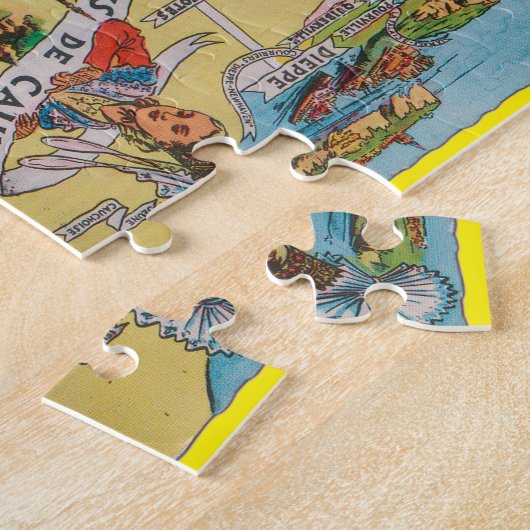 Normandie alte Karte Puzzle (Seite)